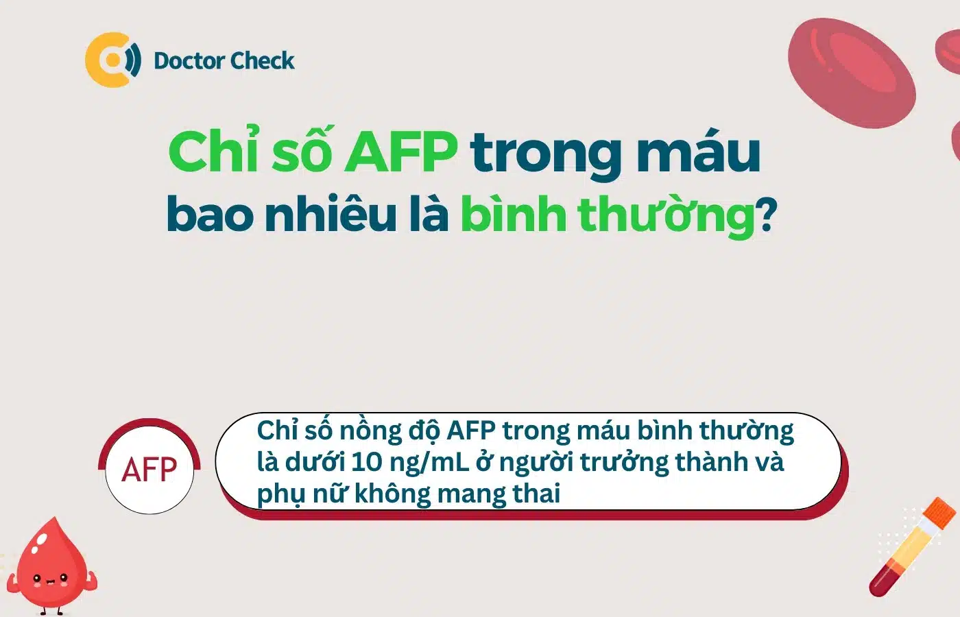 Chỉ số AFP trong máu bao nhiêu là bình thường?