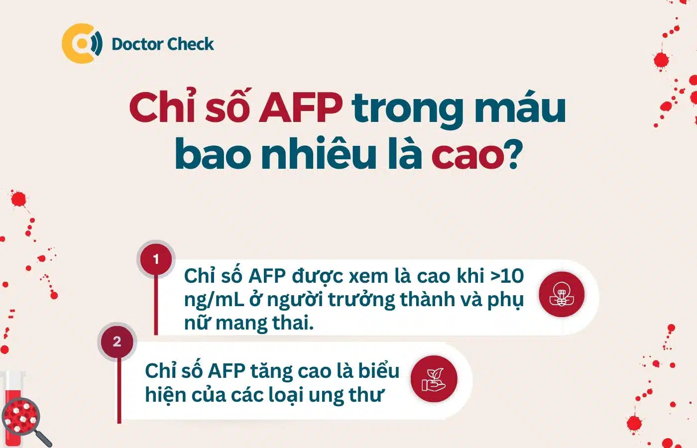 Chỉ số AFP trong xét nghiệm máu bao nhiêu là cao?
