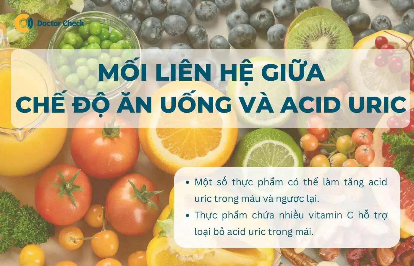 Mối liên hệ giữa chế độ ăn uống và acid uric là gì?