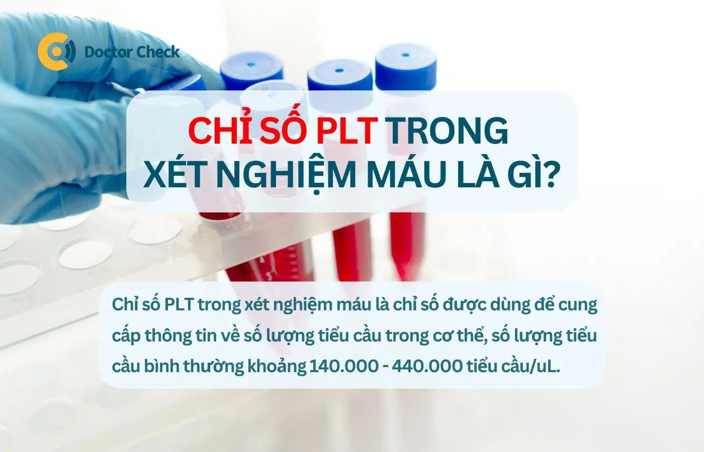 Chỉ số PLT trong xét nghiệm máu là gì?